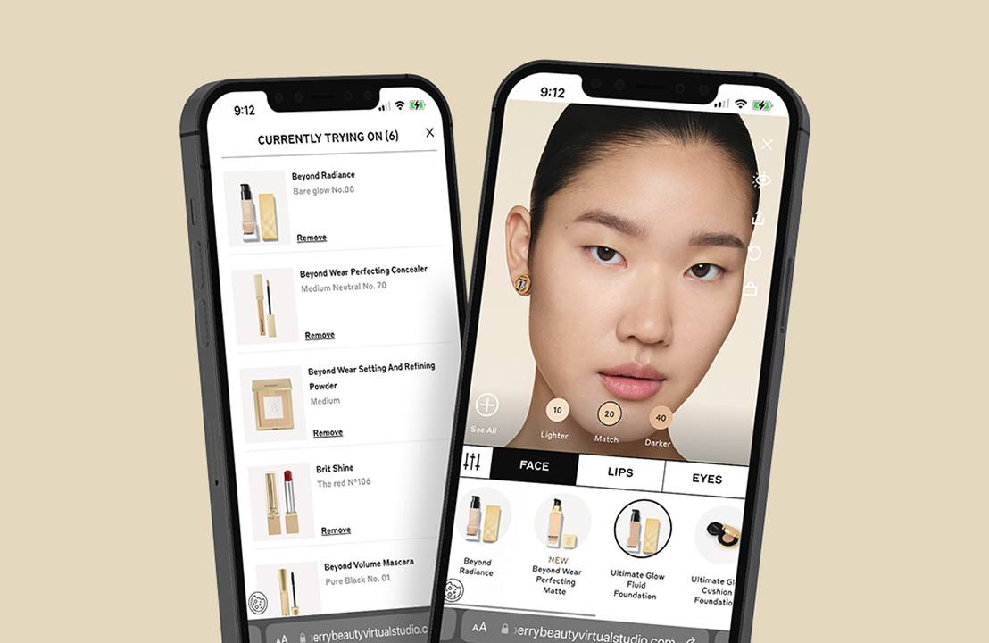 Burberry Beauty Virtual Studio, essayage virtuel de maquillage